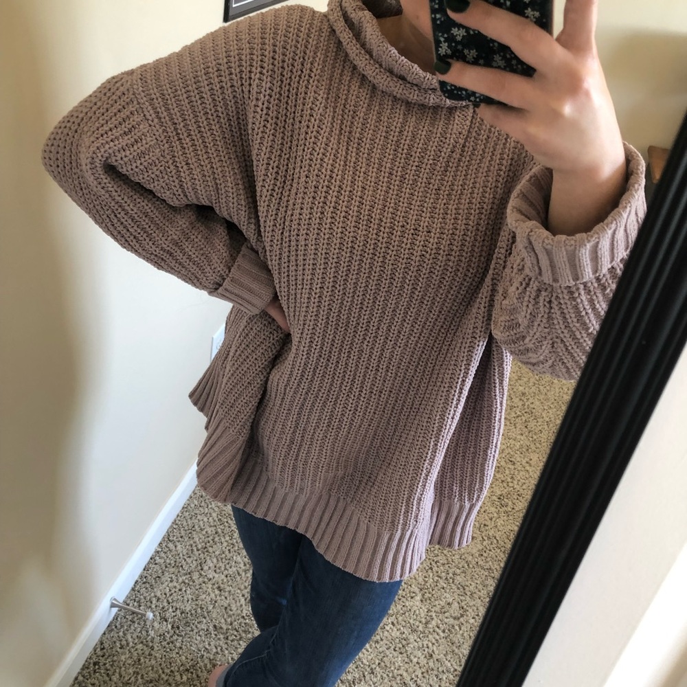 Dusty rose Aerie sweater